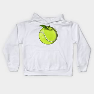 Is it an apple or a tennis ball... Or maybe its both Kids Hoodie